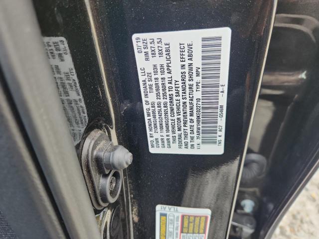 7FARW1H89KE022710 - 2019 HONDA CR-V EXL Czarny zdjęcie 13