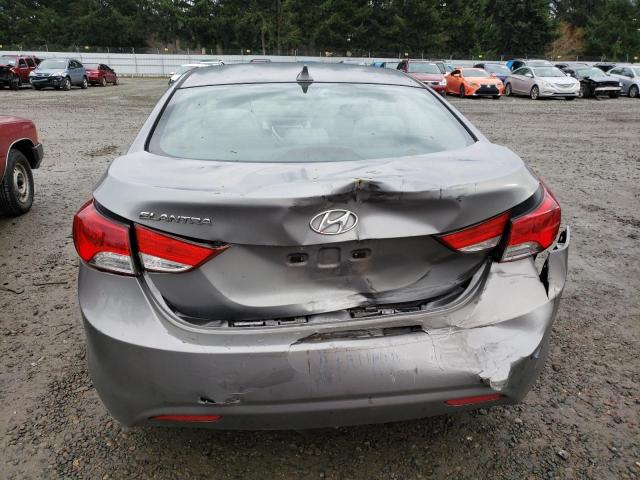 KMHDH4AE1BU156826 - 2011 HYUNDAI ELANTRA GLS SILVER photo 6