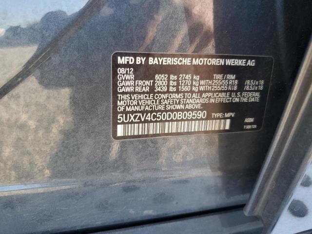 5UXZV4C50D0B09590 - 2013 BMW X5 XDRIVE35I Grafit foto 13