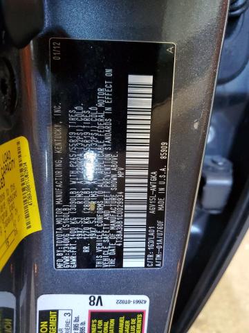 4T3BA3BB1CU029934 - 2012 TOYOTA VENZA LE Graphit Foto 14