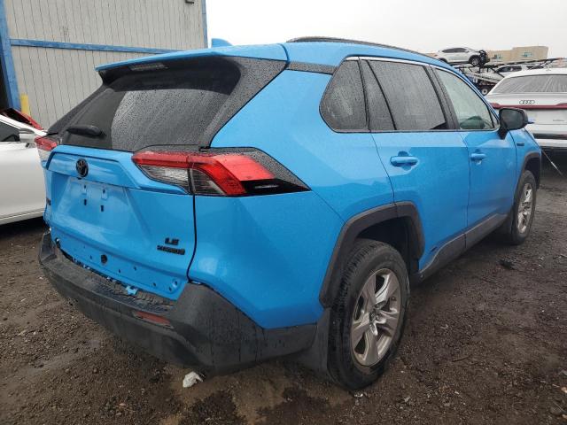 2T3LWRFVXLW048057 - 2020 TOYOTA RAV4 LE BLUE photo 3