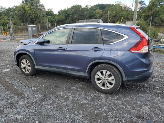 JHLRM4H72CC026139 - 2012 HONDA CR-V EXL BLUE photo 2