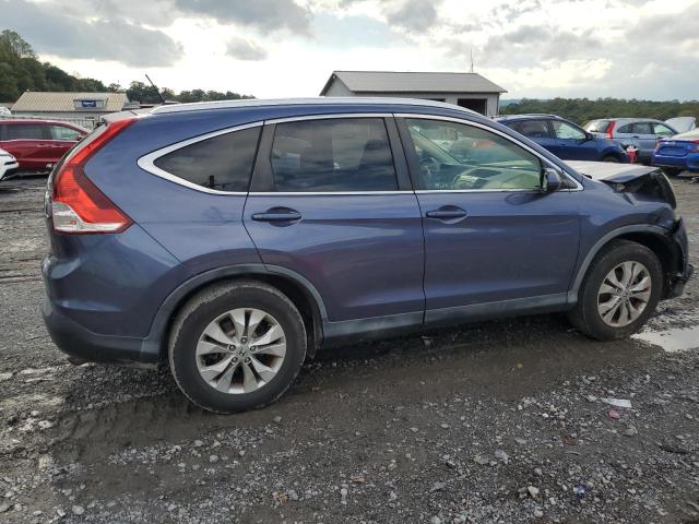 JHLRM4H72CC026139 - 2012 HONDA CR-V EXL BLUE photo 3