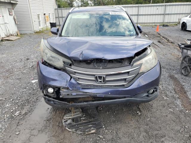 JHLRM4H72CC026139 - 2012 HONDA CR-V EXL BLUE photo 5