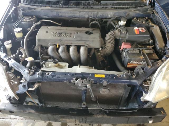 2T1KR32E85C358260 - 2005 TOYOTA COROLLA MA XR BLUE photo 11