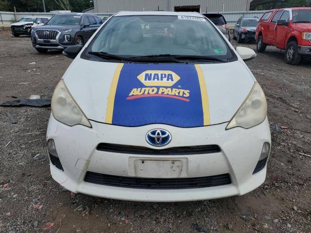 JTDKDTB39D1548715 - 2013 TOYOTA PRIUS C WHITE photo 5
