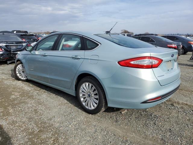 3FA6P0LU2DR219557 - 2013 FORD FUSION SE HYBRID TURQUOISE photo 2