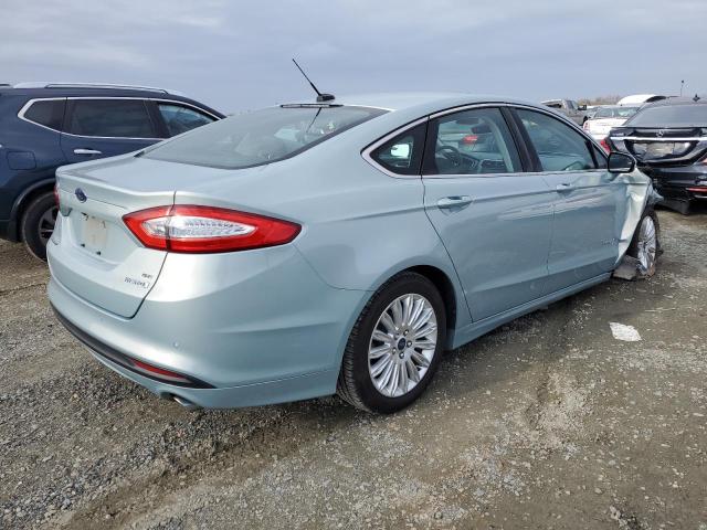 3FA6P0LU2DR219557 - 2013 FORD FUSION SE HYBRID TURQUOISE photo 3