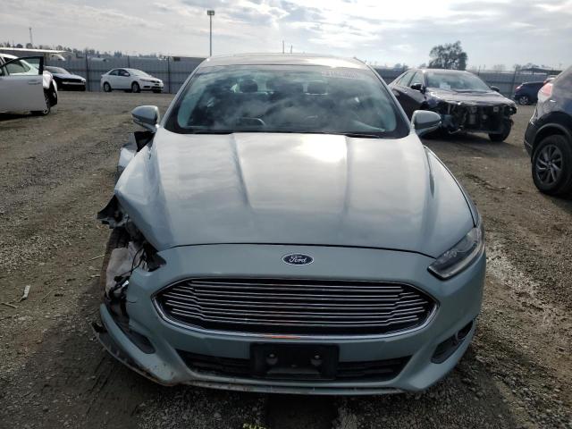 3FA6P0LU2DR219557 - 2013 FORD FUSION SE HYBRID TURQUOISE photo 5