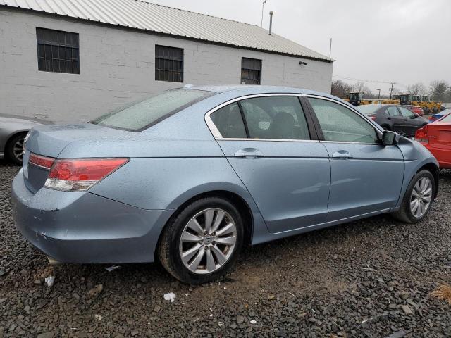 1HGCP2F84BA054207 - 2011 HONDA ACCORD EXL BLUE photo 3