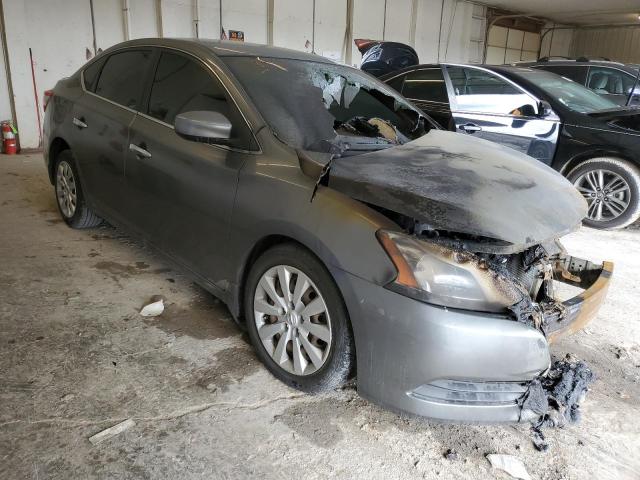 3N1AB7AP3FY308168 - 2015 NISSAN SENTRA S SILVER photo 4