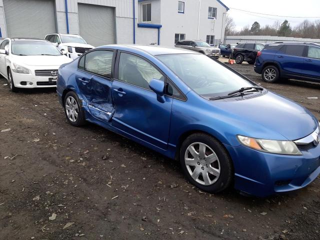 2HGFA16509H326620 - 2009 HONDA CIVIC LX BLUE photo 4