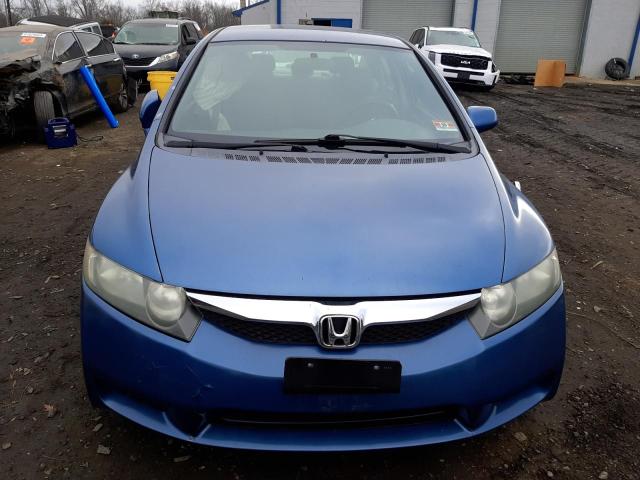 2HGFA16509H326620 - 2009 HONDA CIVIC LX BLUE photo 5