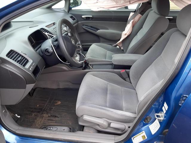 2HGFA16509H326620 - 2009 HONDA CIVIC LX BLUE photo 7