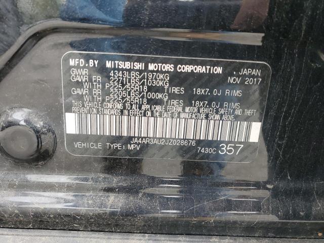 JA4AR3AU2JZ028676 - 2018 MITSUBISHI OUTLANDER ES BLACK photo 13