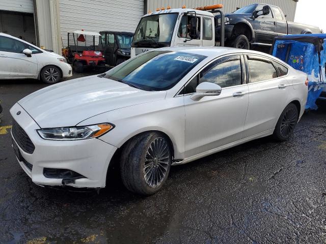 3FA6P0K97DR272591 - 2013 FORD FUSION TITANIUM WHITE photo 1