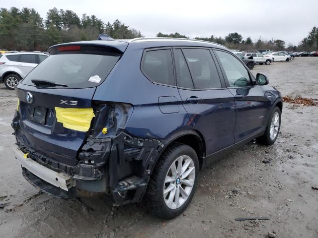 5UXWX9C5XG0D78775 - 2016 BMW X3 XDRIVE28I BLUE photo 3