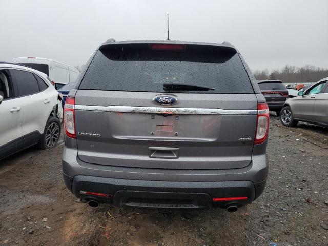 1FM5K8F81DGC71430 - 2013 FORD EXPLORER LIMITED GRAY photo 6