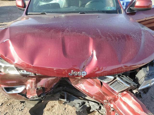 1C4RJFAG1HC602435 - 2017 JEEP GRAND CHER LAREDO MAROON photo 12