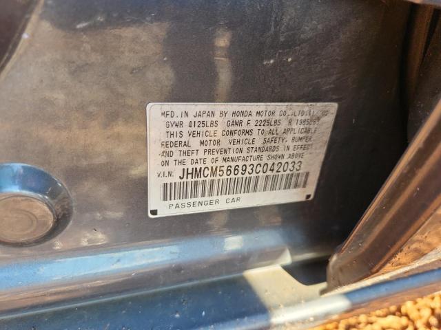 JHMCM56693C042033 - 2003 HONDA ACCORD EX 灰色 照片 12