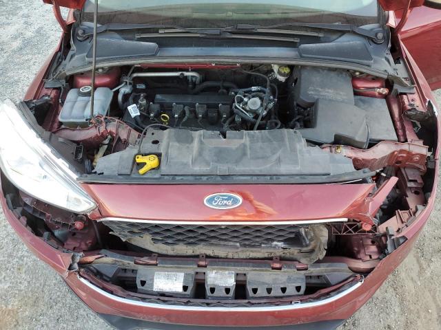 1FADP3F21GL249073 - 2016 FORD FOCUS SE RED photo 11