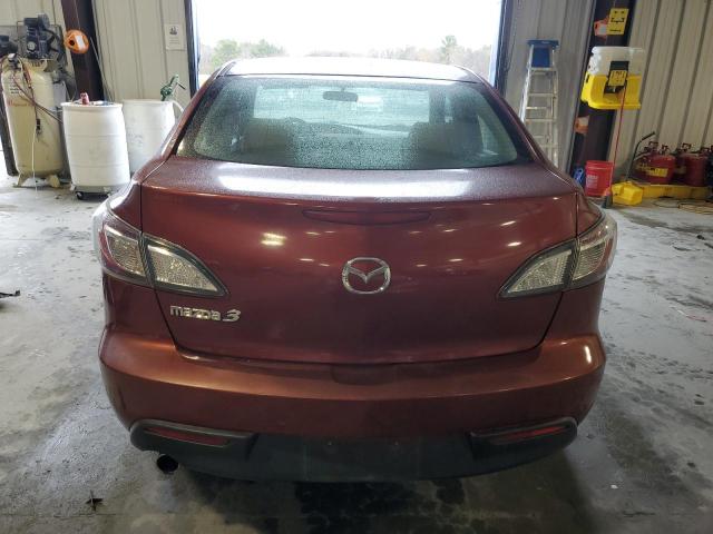 JM1BL1SF7A1103614 - 2010 MAZDA 3 I BURGUNDY photo 6