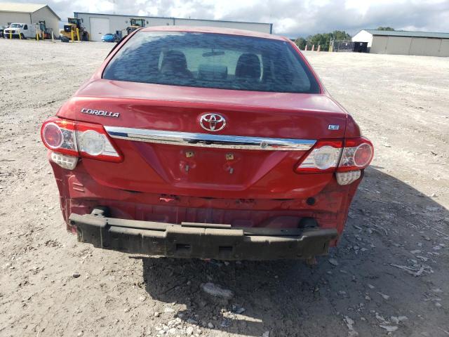 2T1BU4EE0BC543074 - 2011 TOYOTA COROLLA BASE Rojo foto 6