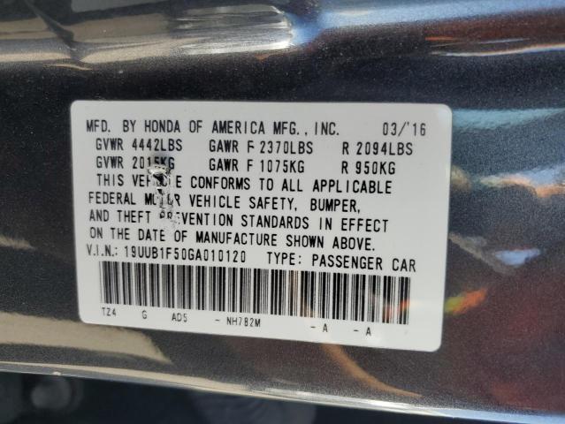 19UUB1F50GA010120 - 2016 ACURA TLX TECH GRAY photo 12