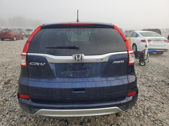 2HKRM4H59GH710403 - 2016 HONDA CR-V EX BLUE photo 6