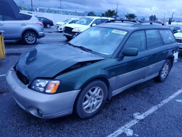 4S3BH806437638476 - 2003 SUBARU LEGACY OUTBACK H6 3.0 LL BEAN GREEN photo 1