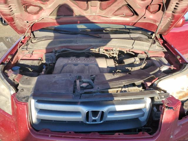 5FNYF18636B025226 - 2006 HONDA PILOT EX MAROON photo 12