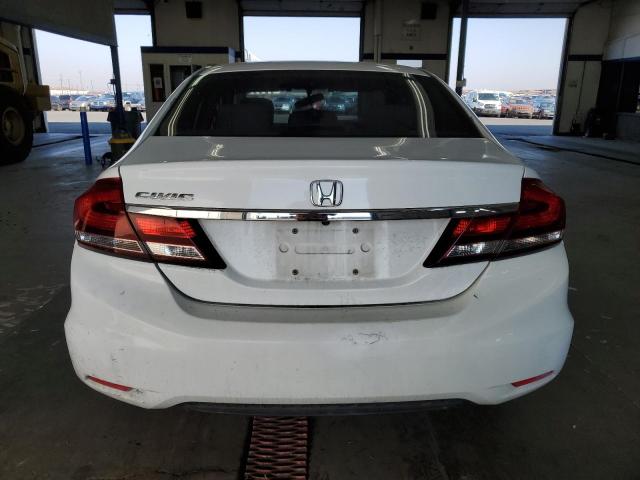 19XFB2F52DE240019 - 2013 HONDA CIVIC LX WHITE photo 6