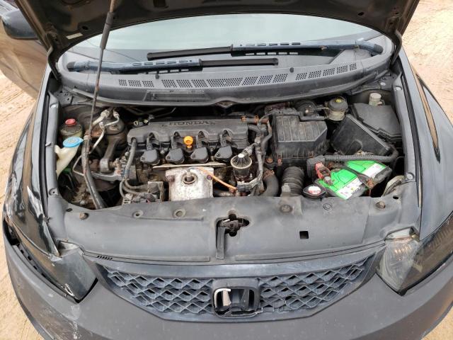 2HGFG11849H503590 - 2009 HONDA CIVIC EX BLACK photo 11