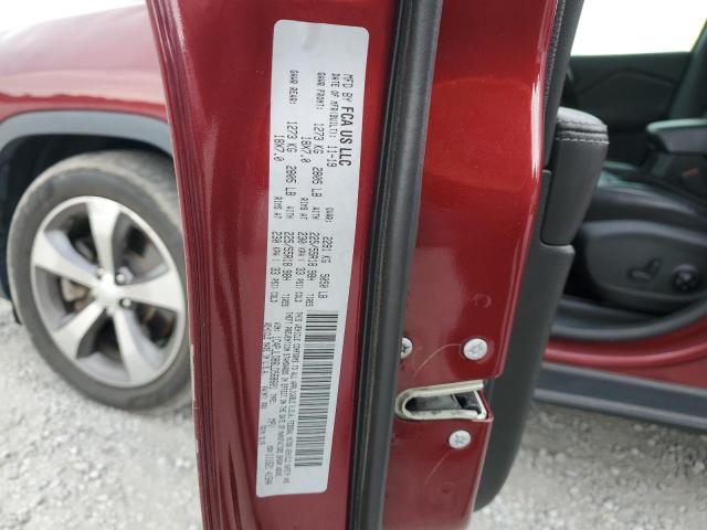 1C4PJLDB6LD568601 - 2020 JEEP CHEROKEE LIMITED RED photo 13