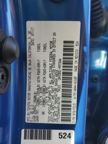 3TMCZ5AN6HM102745 - 2017 TOYOTA TACOMA DOUBLE CAB ლურჯი ფოტო 13