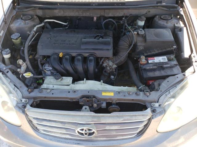 1NXBR32E53Z043587 - 2003 TOYOTA COROLLA CE ნაცრისფერი ფოტო 11