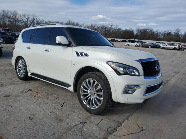 JN8AZ2NFXF9573595 - 2015 INFINITI QX80 WHITE photo 4