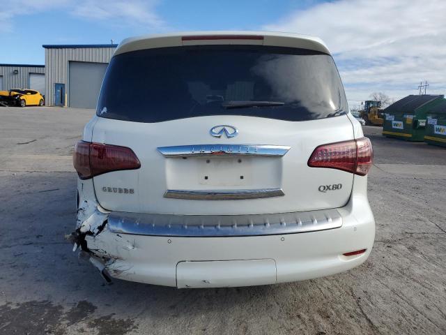 JN8AZ2NFXF9573595 - 2015 INFINITI QX80 WHITE photo 6