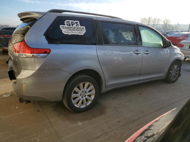 5TDYK3DC4BS032937 - 2011 TOYOTA SIENNA XLE SILVER photo 3