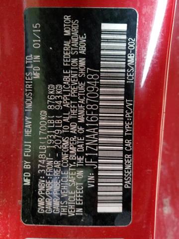 JF1ZNAA16F8709487 - 2015 TOYOTA SCION FR-S 红色 照片 13