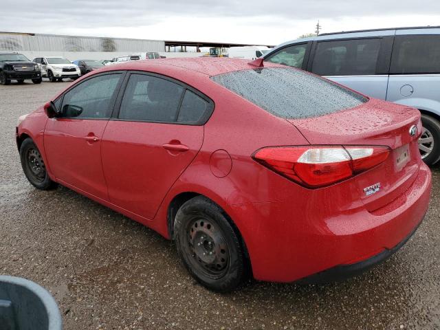 KNAFK4A61G5510558 - 2016 KIA FORTE LX RED photo 2