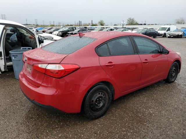 KNAFK4A61G5510558 - 2016 KIA FORTE LX RED photo 3