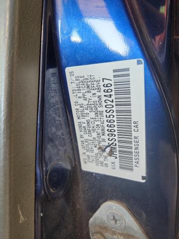 JHMES96665S024667 - 2005 HONDA CIVIC HYBRID Mavi foto 12