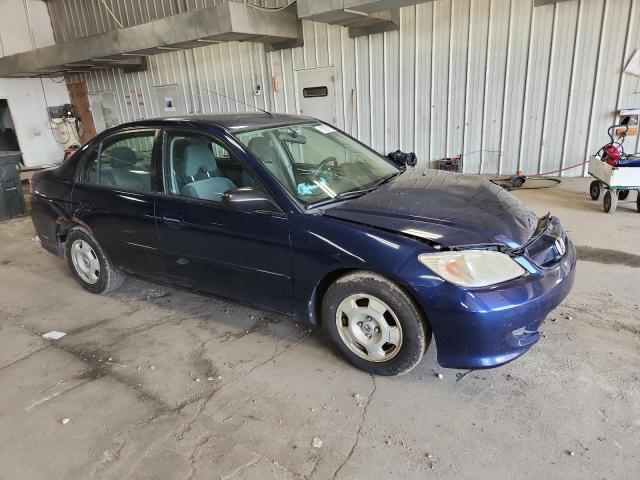 JHMES96665S024667 - 2005 HONDA CIVIC HYBRID Mavi foto 4