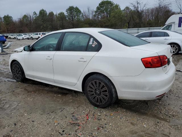 3VWDP7AJXCM461847 - 2012 VOLKSWAGEN JETTA SE WHITE photo 2