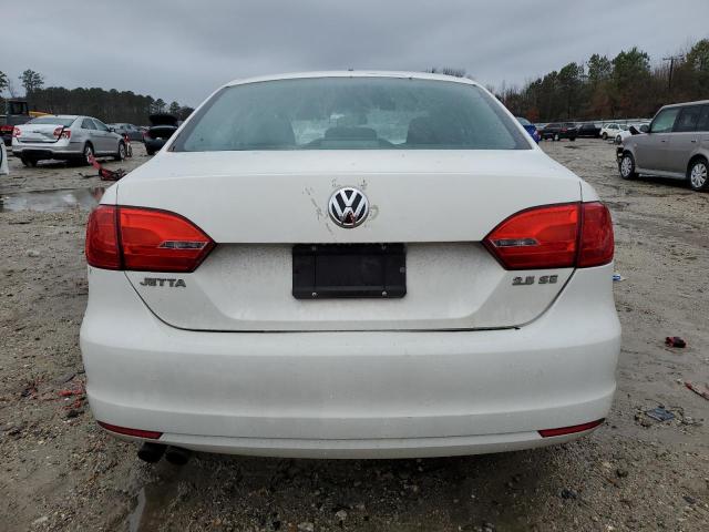 3VWDP7AJXCM461847 - 2012 VOLKSWAGEN JETTA SE WHITE photo 6