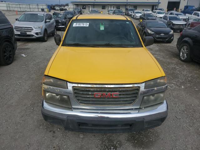 1GTCS136968197404 - 2006 GMC CANYON YELLOW photo 5