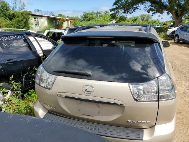 JTJHK31U782049189 - 2008 LEXUS RX 350 BEIGE photo 6