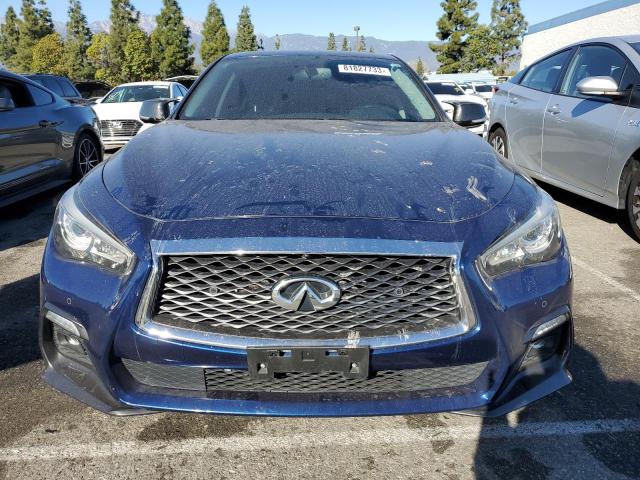 JN1EV7AP1KM540435 - 2019 INFINITI Q50 LUXE BLUE photo 5