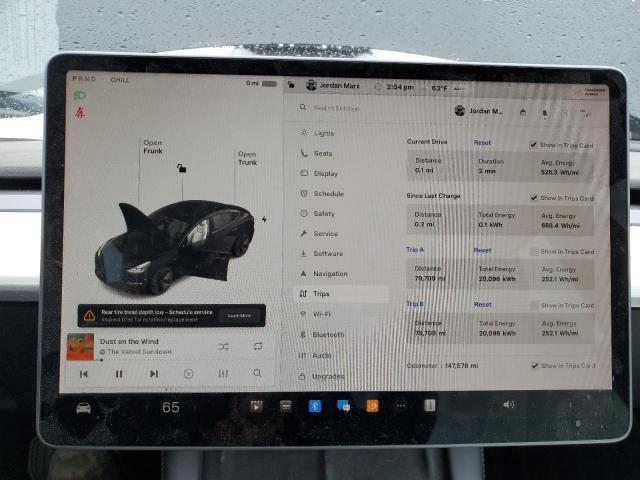 5YJ3E1EA7MF030691 - 2021 TESLA MODEL 3 黑色 照片 9
